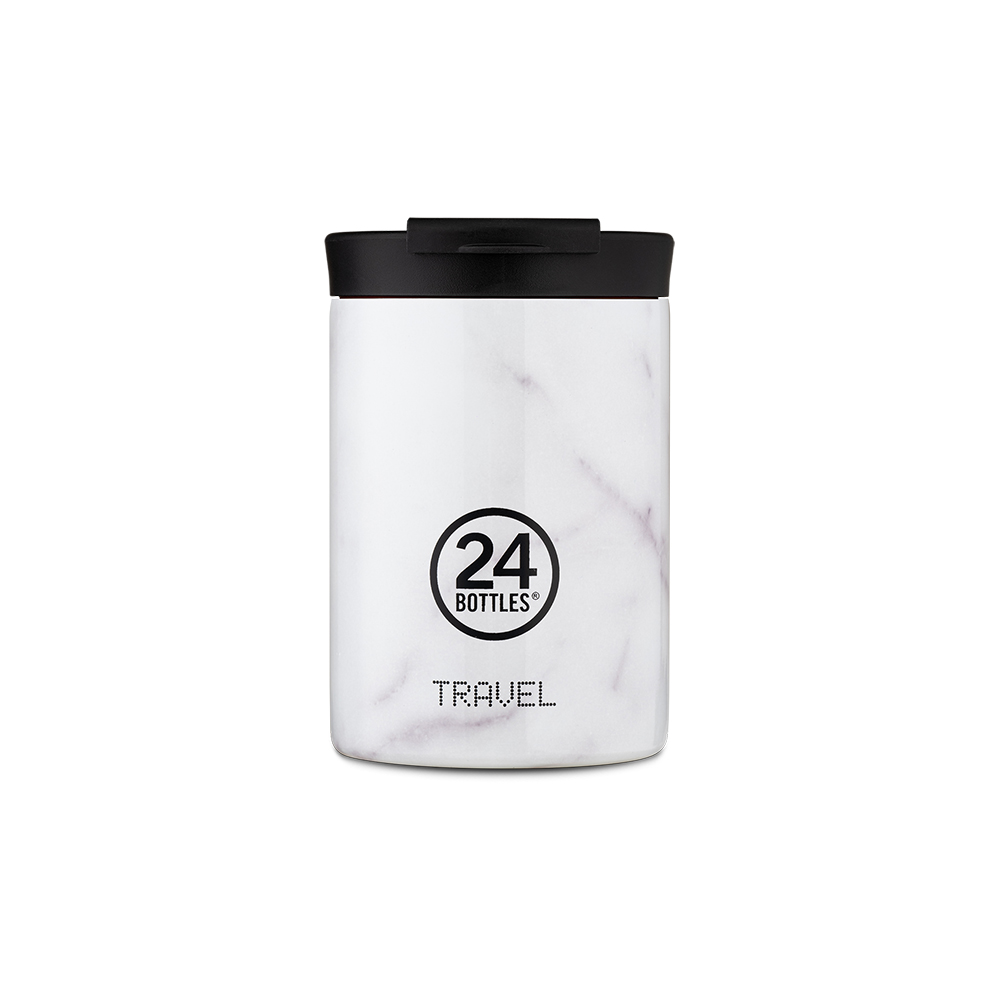 Carrara-Travel-350ml-I 24BOTTLES Travel Tumbler 350ml Carrara - Image 1
