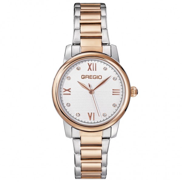 gr340050 GREGIO Louise GR340050 Crystals Two Tone Stainless Steel Bracelet - Image 1