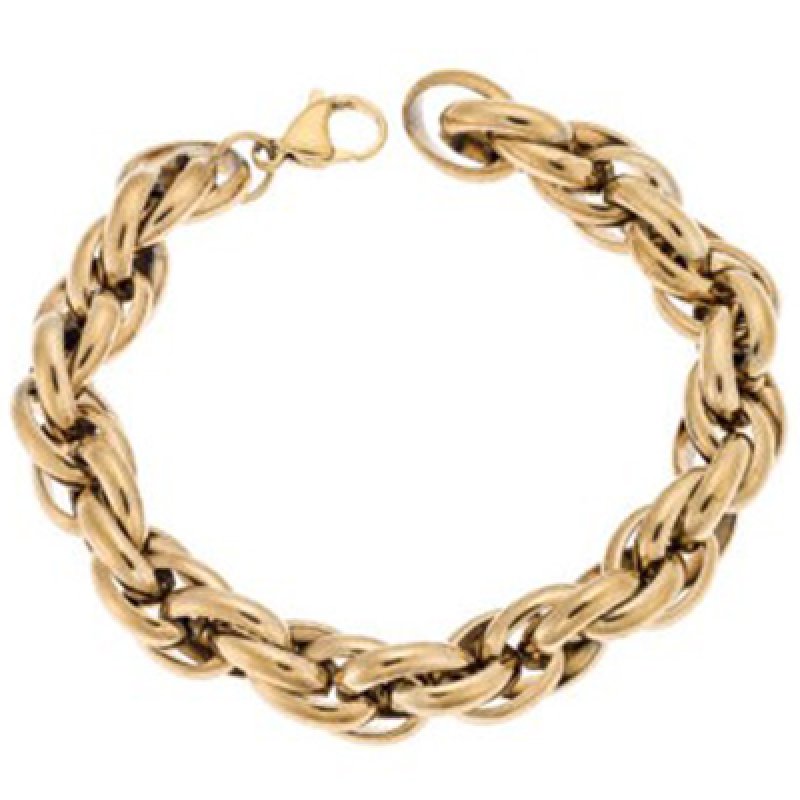 PUB08224G-800x800 ΒΡΑΧΙΟΛΙ PUPPIS STAINLESS STEEL GOLD PLATED - PUB08224G - Image 1