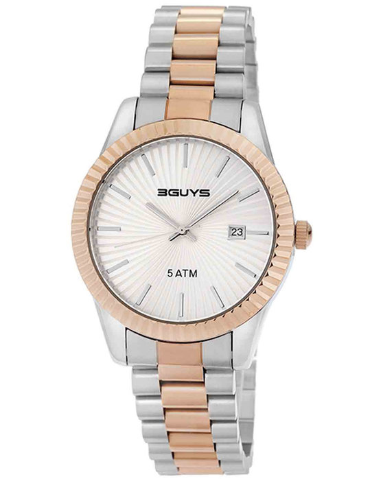 2807926 3GUYS Two Tone Stainless Steel Bracelet 3G56052 - Image 1