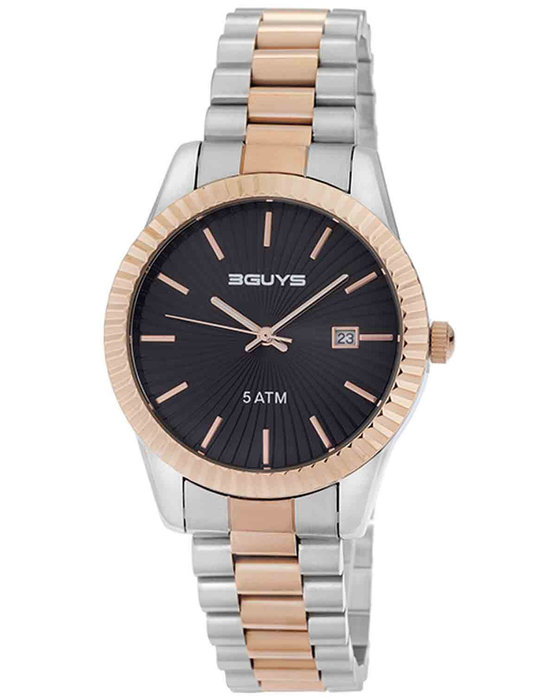 2807928 3GUYS Two Tone Stainless Steel Bracelet 3G56054 - Image 1