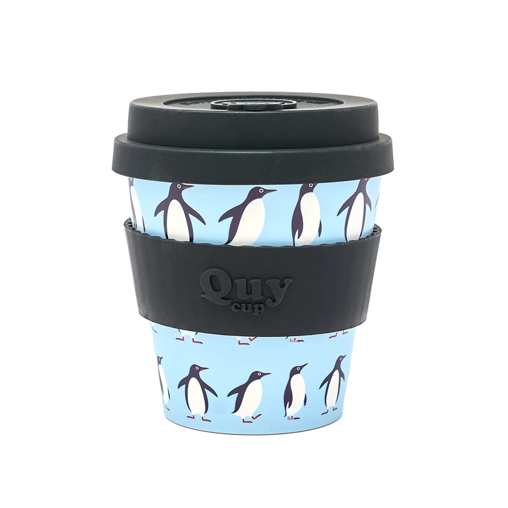popup_91120221132 Επαναχρησιμοποιούμενο ποτήρι (R-Pet) Cappuccino Quy Cup Pinguino 250ml RPETBAMB25-724 - Image 1