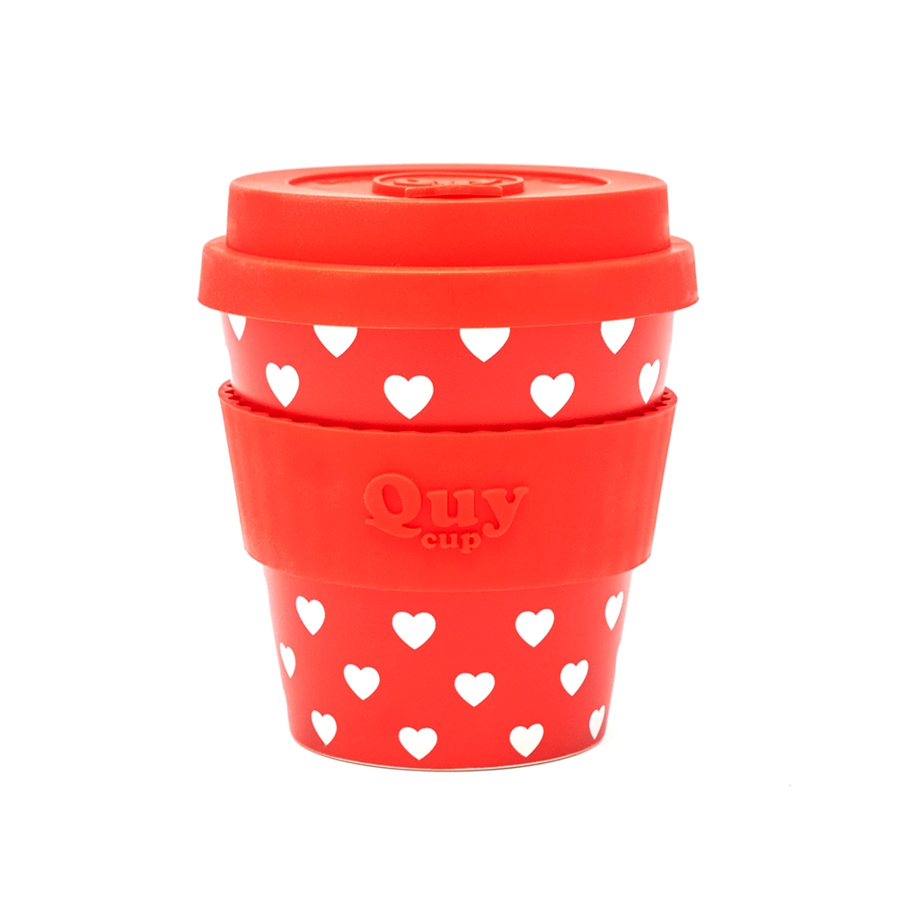 popup_911202211533 Επαναχρησιμοποιούμενο ποτήρι (R-Pet) Cappuccino Quy Cup Heart 250ml RPETBAMB25-727 - Image 1