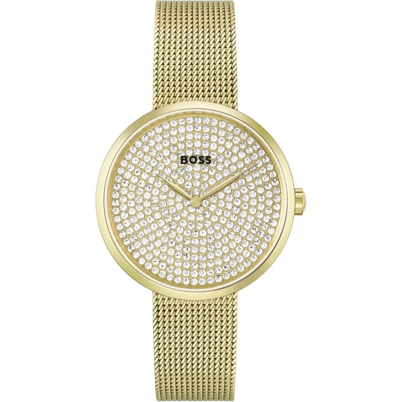 94098-large_default Hugo Boss Γυναικείο Ρολόι με ατσάλινο μπρασελέ 1502659 Χρυσό - Image 1