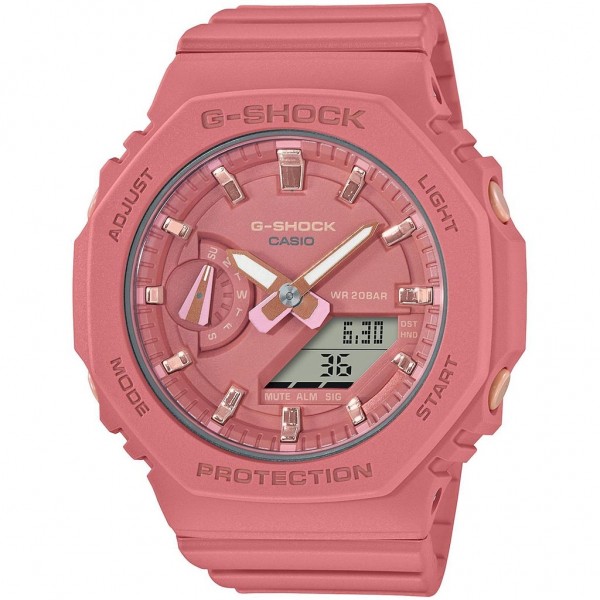 gma-s2100-4a2er CASIO G-Shock Pink Rubber Strap GMA-S2100-4A2ER - Image 1