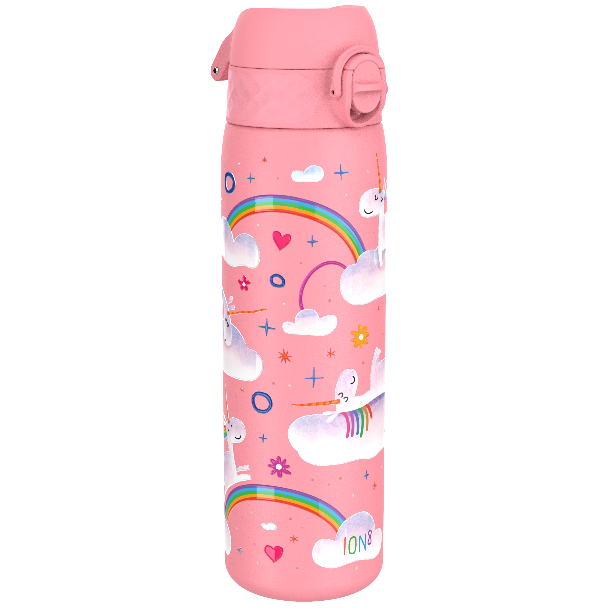 I8TS500PPUNIRAIN Παγούρι Μεταλλικό Θερμός 500ml Ion8 Unicorn - Rainbow - Image 1