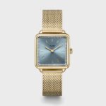Cluse Gift Box, La Tetragone, Mesh Watch & Chain Bracelet, Gold Colour CG10320 - Image 3