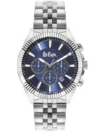 LEE COOPER Chronograph Silver Metallic Bracelet LC07838.390