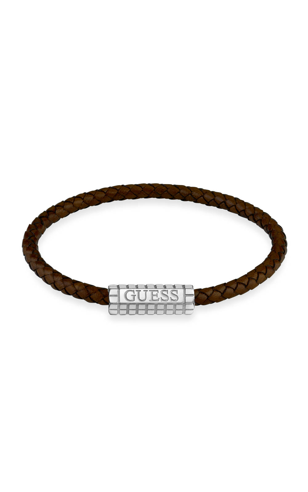 GUESS-STEEL-JUMB02141JWSTTML-Καφέ-Δερμάτινο-Βραχιόλι-Με-Λογότυπο GUESS STEEL ACAPULCO JUMB02141JWSTTML Καφέ Δερμάτινο Βραχιόλι Με Λογότυπο - Image 1
