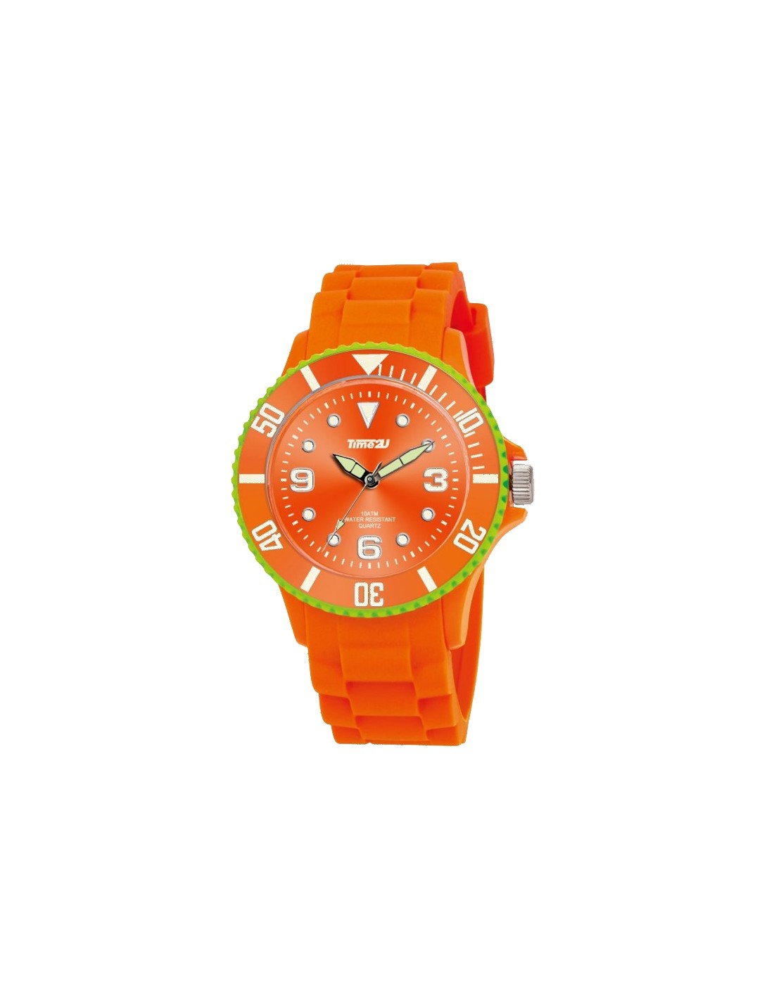 time2u- TIME2U Ρολόι χειρός Time2U Πορτοκαλί TU-010 - Image 1
