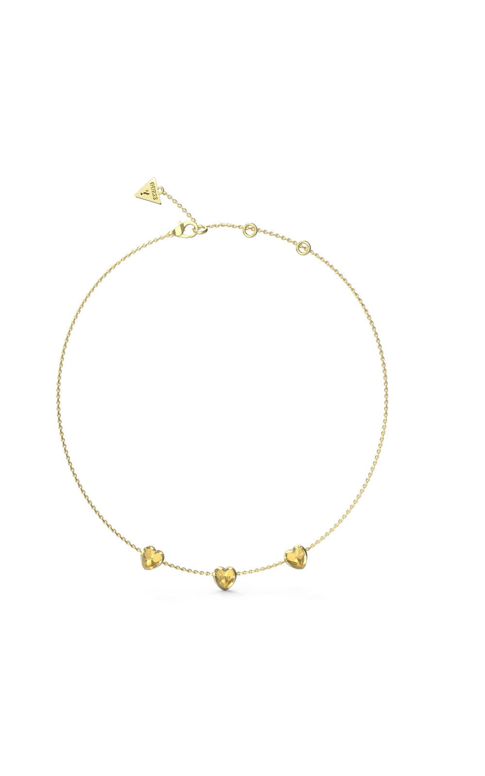 GUESS-STEEL-MON-AMOUR-JUBN04610JWYGT-U-Κολιέ-Χρυσό-Με-Καρδιές-1 GUESS STEEL MON AMOUR JUBN04610JWYGT/U Κολιέ Χρυσό Με Καρδιές - Image 1