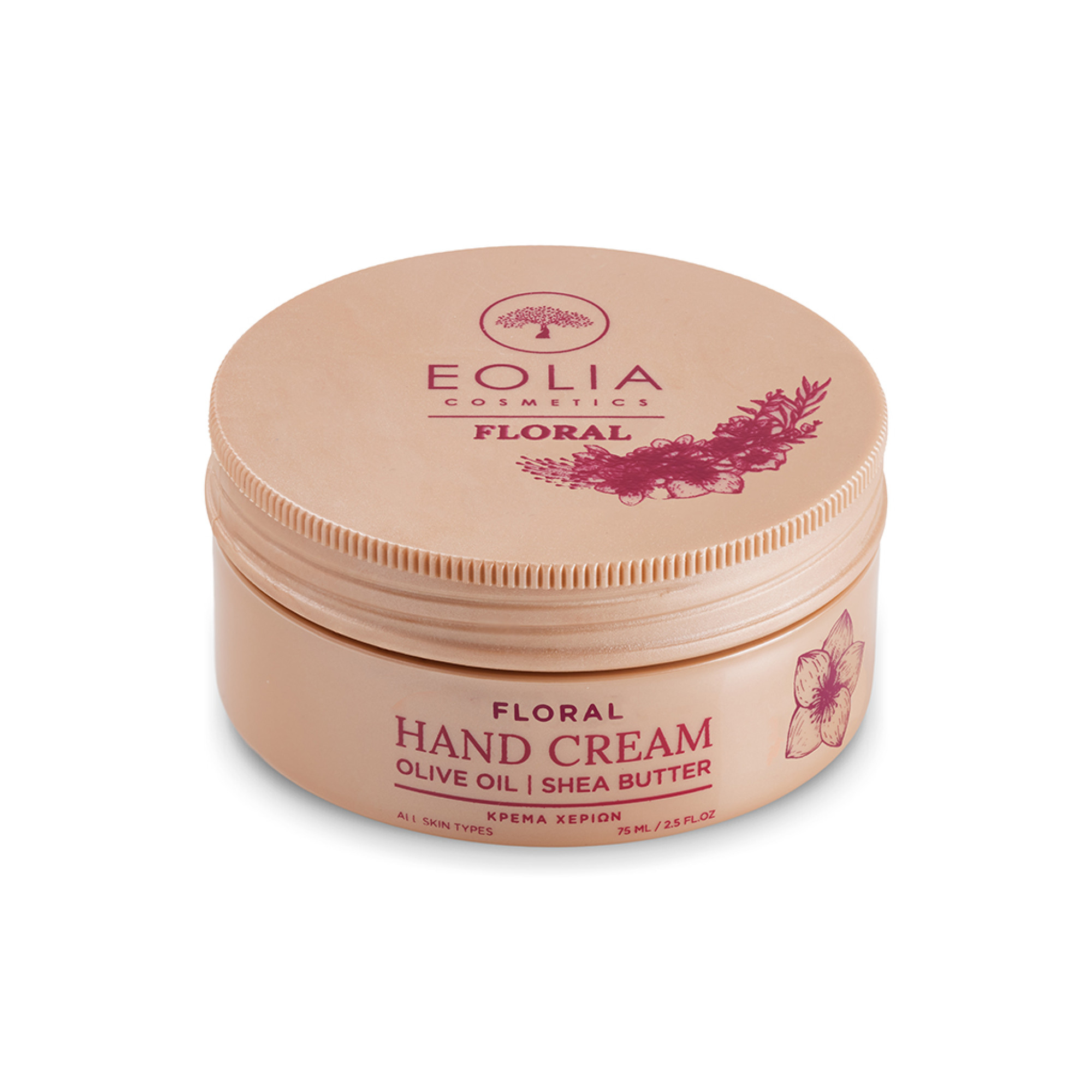 HAND-CREAM-EOLIA-FLORAL-5213004370757-2000x2000 Eolia Cosmetics Κρέμα Χεριών Floral 75ml - Image 1