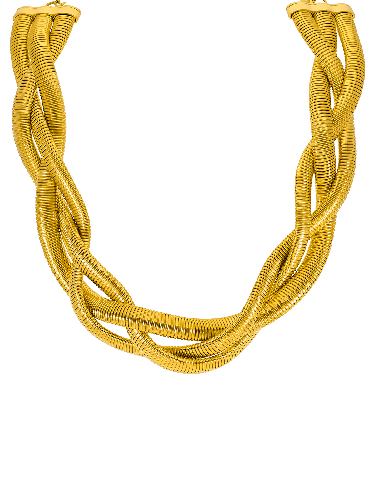 C02704AK Ατσάλινο Γυναικείο διχτυωτό chocker Marea C02704-AK - Χρυσό - Image 1