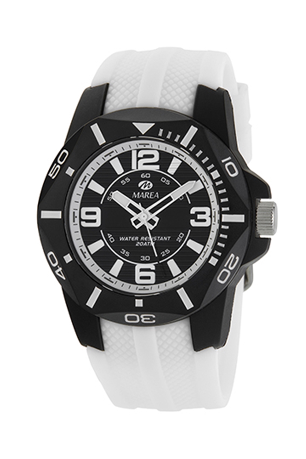popup_272202593128 Ρολόι Marea B35353-8 Άσπρο 20 ATM Water Resistant - Image 1
