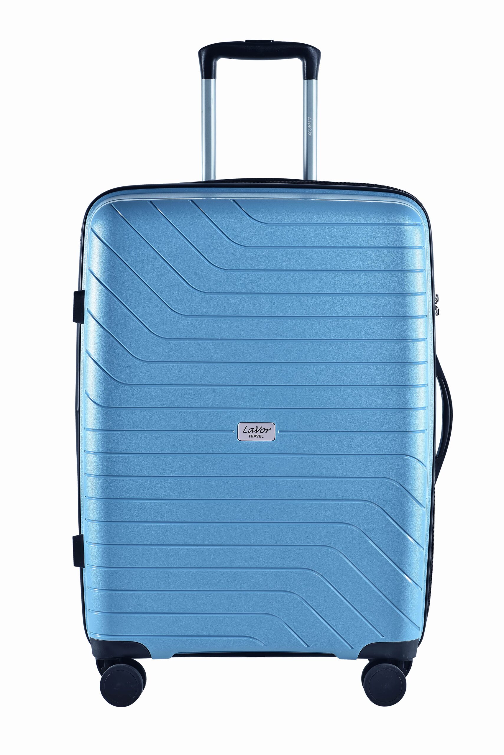 606ΓΑΛΑΖΙΟ_1 Βαλίτσα trolley Lavor μικρή (καμπίνας) 55cm - 1-606 Light Blue - Image 1