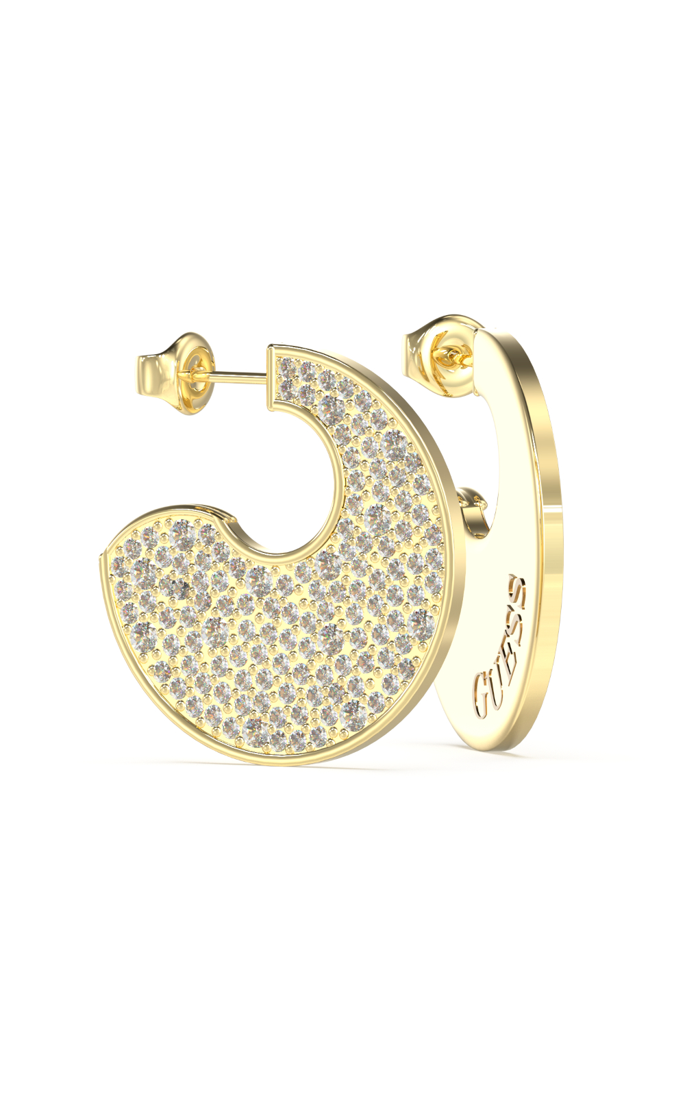 GUESS-STEEL-BLOOMING-SUMMER-JUBE05229JWYGT-U-Σκουλαρίκια-Χρυσά-Με-Πέτρες-Και-Λογότυπο GUESS STEEL BLOOMING SUMMER JUBE05229JWYGT/U Σκουλαρίκια Χρυσά Με Πέτρες Και Λογότυπο - Image 1