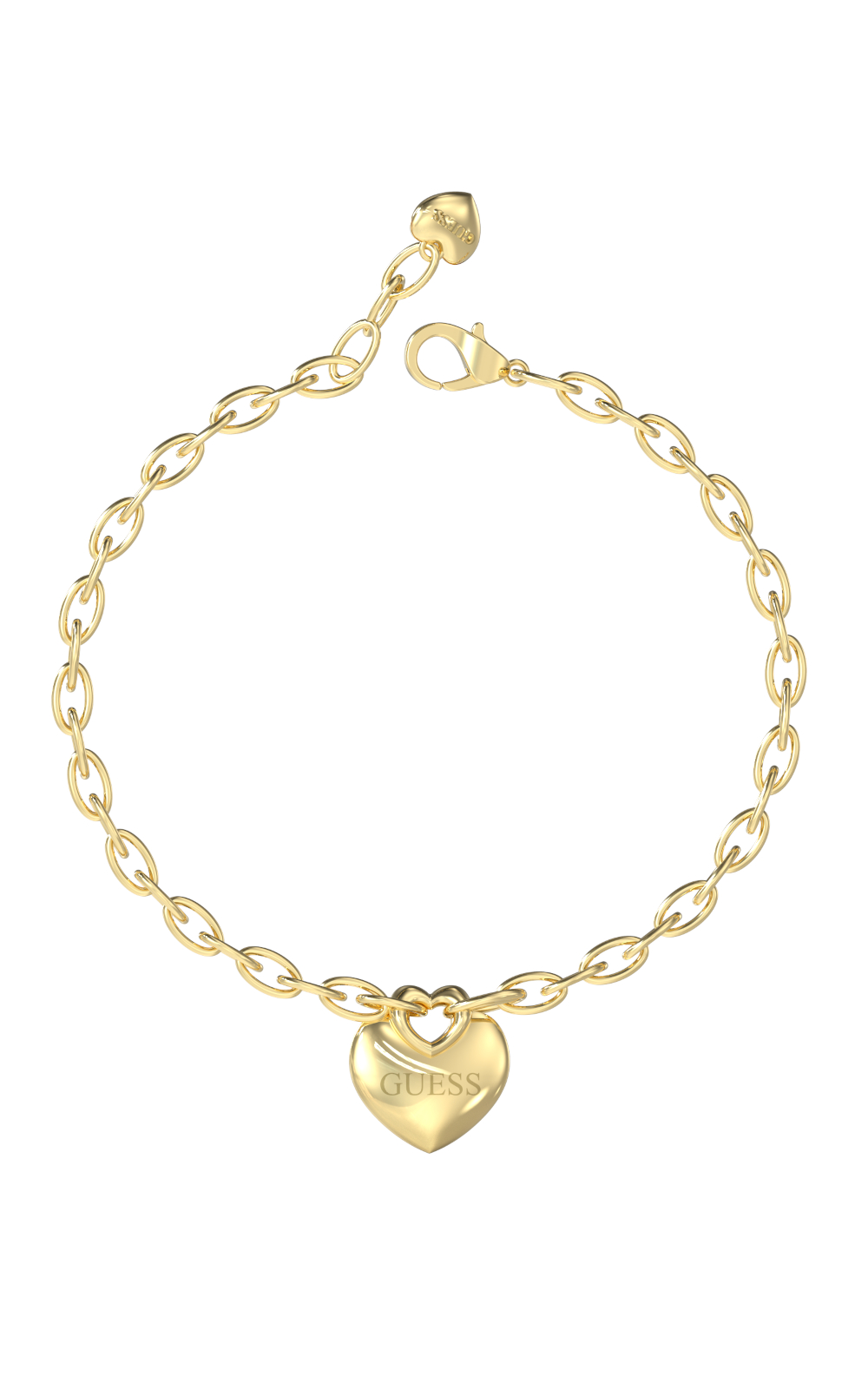 GUESS-STEEL-CRAZY-IN-LOVE-JUBB05217JWYGL-Βραχιόλι-Χρυσό-Με-Καρδιά-Με-Λογότυπο GUESS STEEL CRAZY IN LOVE JUBB05217JWYGL Βραχιόλι Χρυσό Με Καρδιά Με Λογότυπο - Image 1