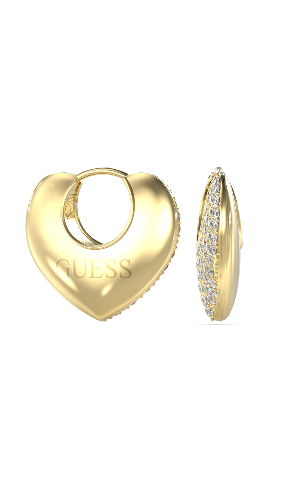 GUESS-STEEL-CRAZY-IN-LOVE-JUBE05207JWRHT-U-Σκουλαρίκια-Χρυσές-Καρδιές-Με-Πέτρες-Και-Λογότυπο GUESS STEEL CRAZY IN LOVE JUBE05207JWYGT/U Σκουλαρίκια Χρυσές Καρδιές Με Πέτρες Και Λογότυπο - Image 1