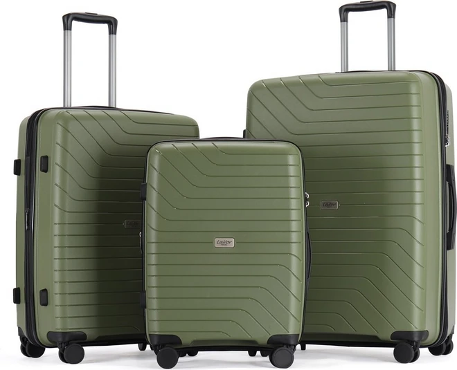 lavor-1-604s-balitsa-kabinas-megalh-mesaia-me-4-rodes-xaki ΣΕΤ Βαλίτσα trolley Lavor 3τμχ - 1-604 Olive - Image 1