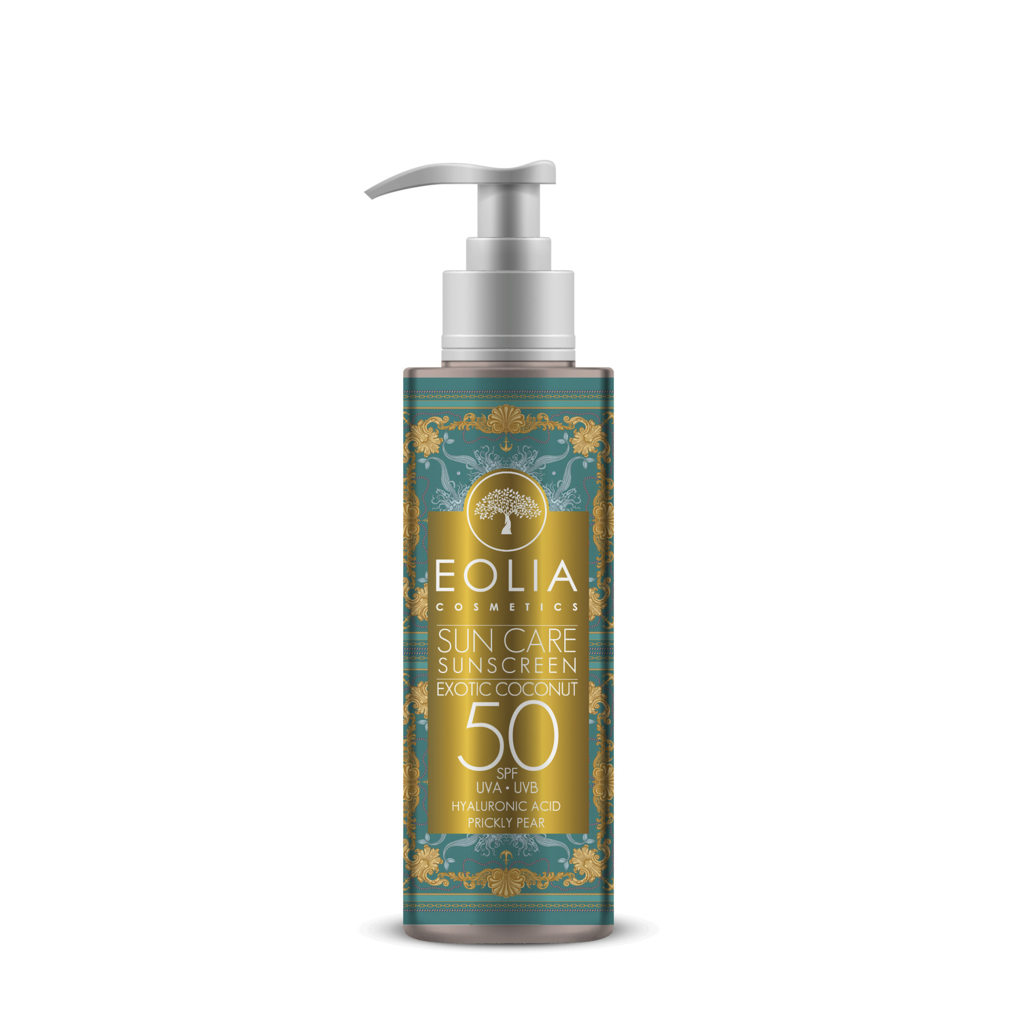Eolia_SunCare_100_Coconut_2025-2000x2000h Eolia Cosmetics Αντηλιακό Σώματος SPF 50+ Exotic Coconut 200 ml - Image 1