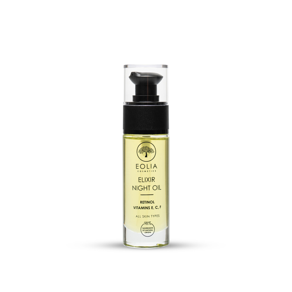 elixir-night-oil-01-1024x1024 Eolia Cosmetics Night Elixir Με Ρετινόλη & Βιταμίνες ECF 30ml - Image 1