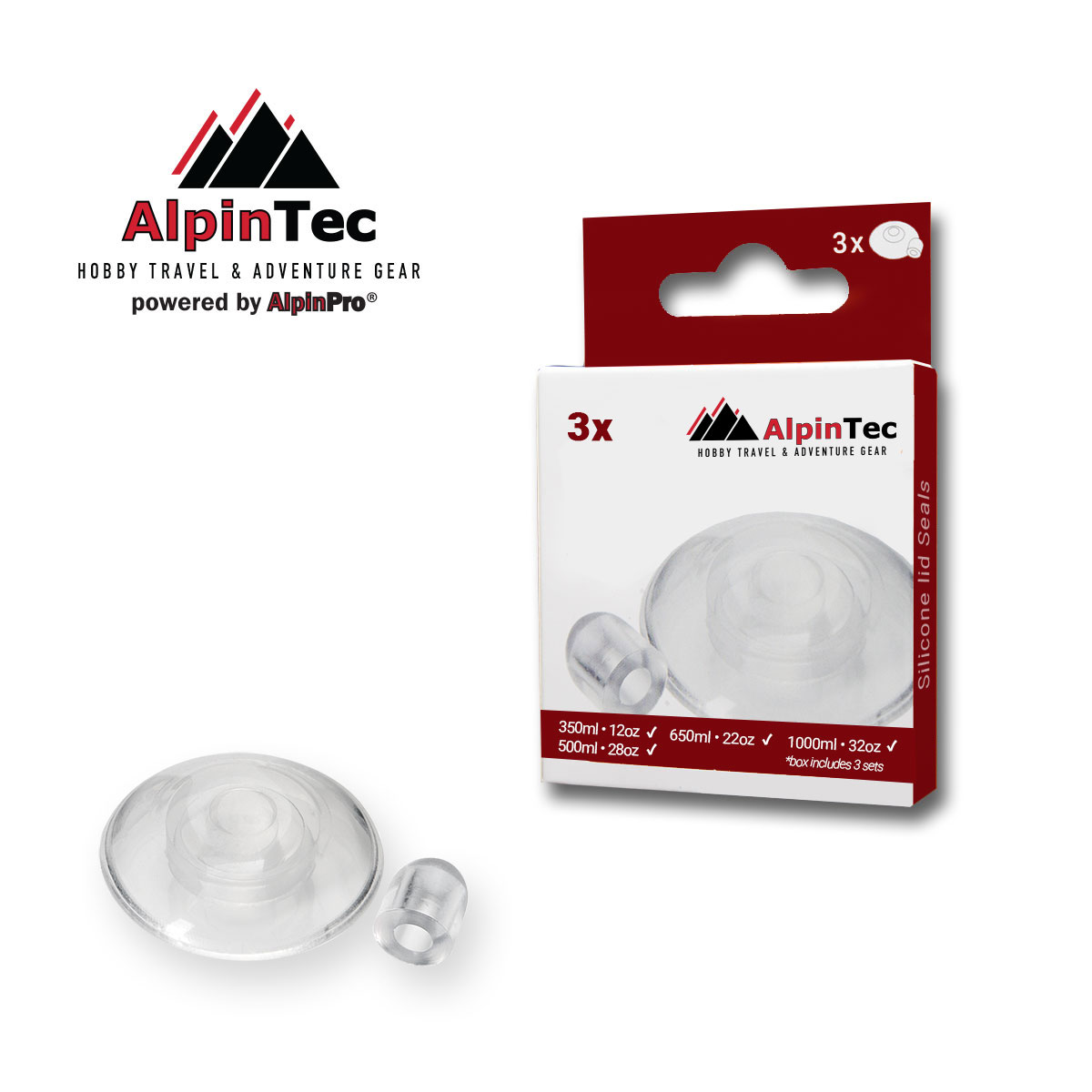 AlpinTec_SL-3571-1 Ανταλλακτικές τάπες σιλικόνης για Παγούρια AlpinTec 400ml SL-3571 - Image 1