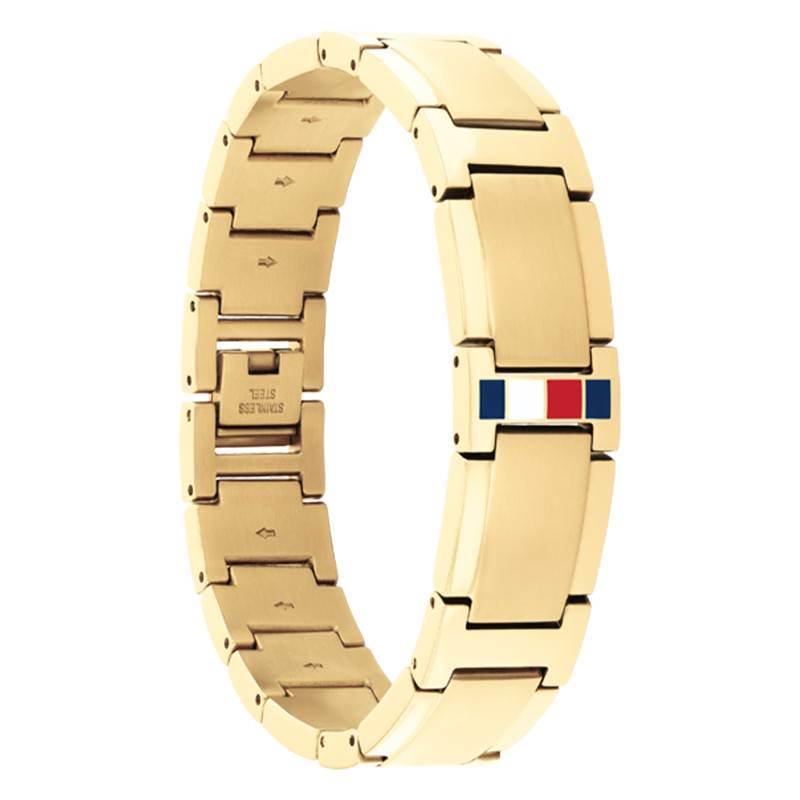 bracelet-jameson-en-acier-longueur-19-cm Ανδρικό βραχιόλι Tommy Hilfiger 2790658 από Επιχρυσωμένο Ανοξείδωτο Ατσάλι - Image 1