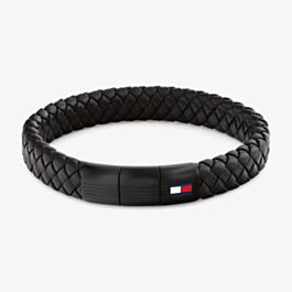 08-01-25142348_tommy_hilfig_01 Ανδρικό βραχιόλι Tommy Hilfiger 2790662 από Μαύρο Δέρμα - Image 1