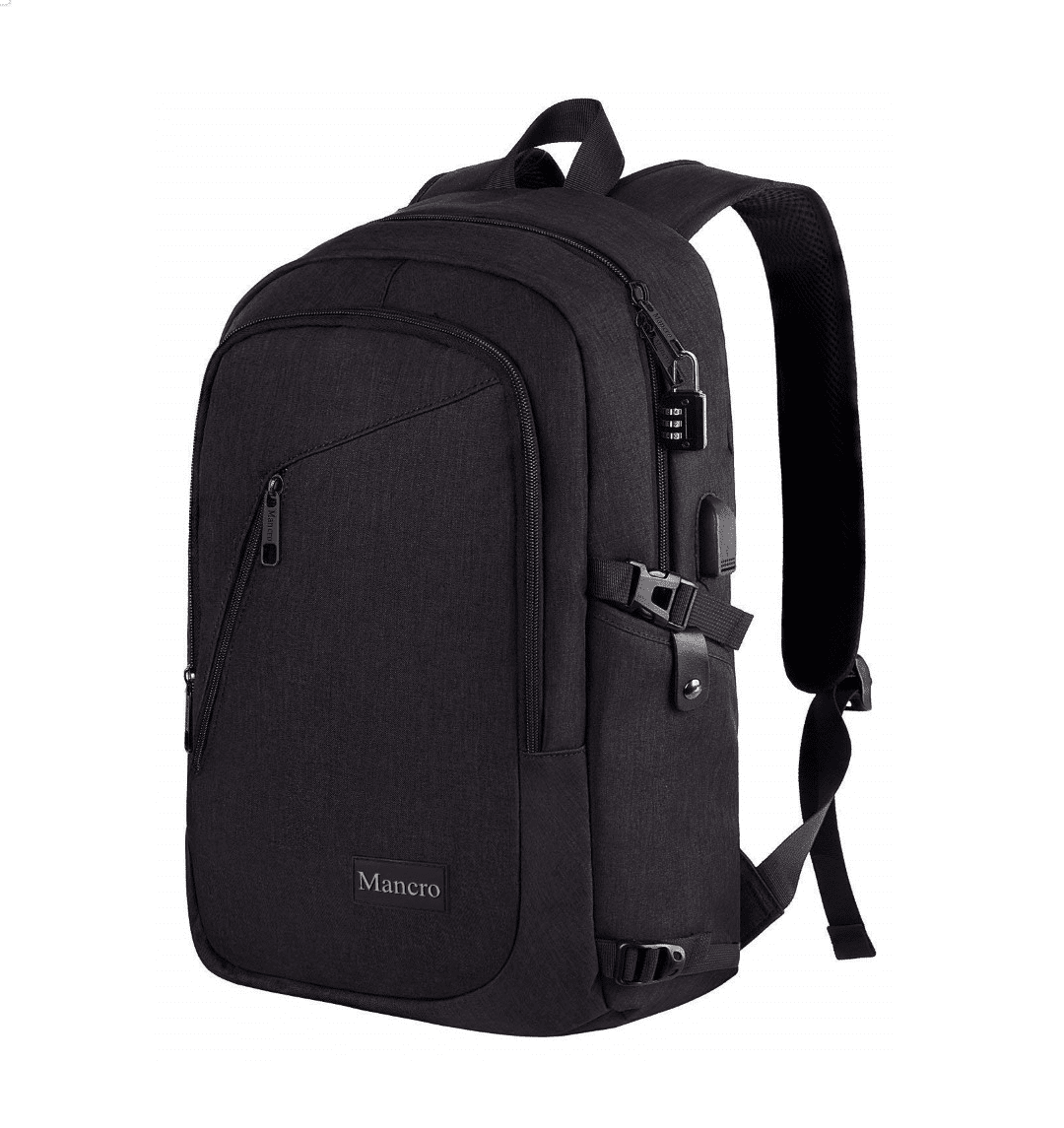 1006 Σακίδιο πλάτης 20L Laptop 15,6” Mancro 1006 μαύρο - Image 1