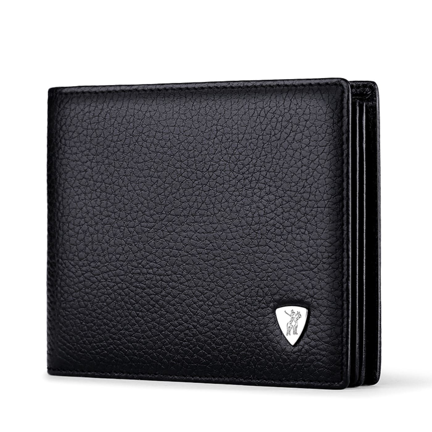 213-14 Δερμάτινο Ανδρικό πορτοφόλι William Polo 213 black - Image 1