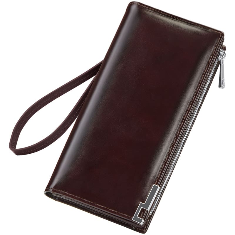 221616-11 Δερμάτινο Ανδρικό πορτοφόλι William Polo 221616 brown - Image 1