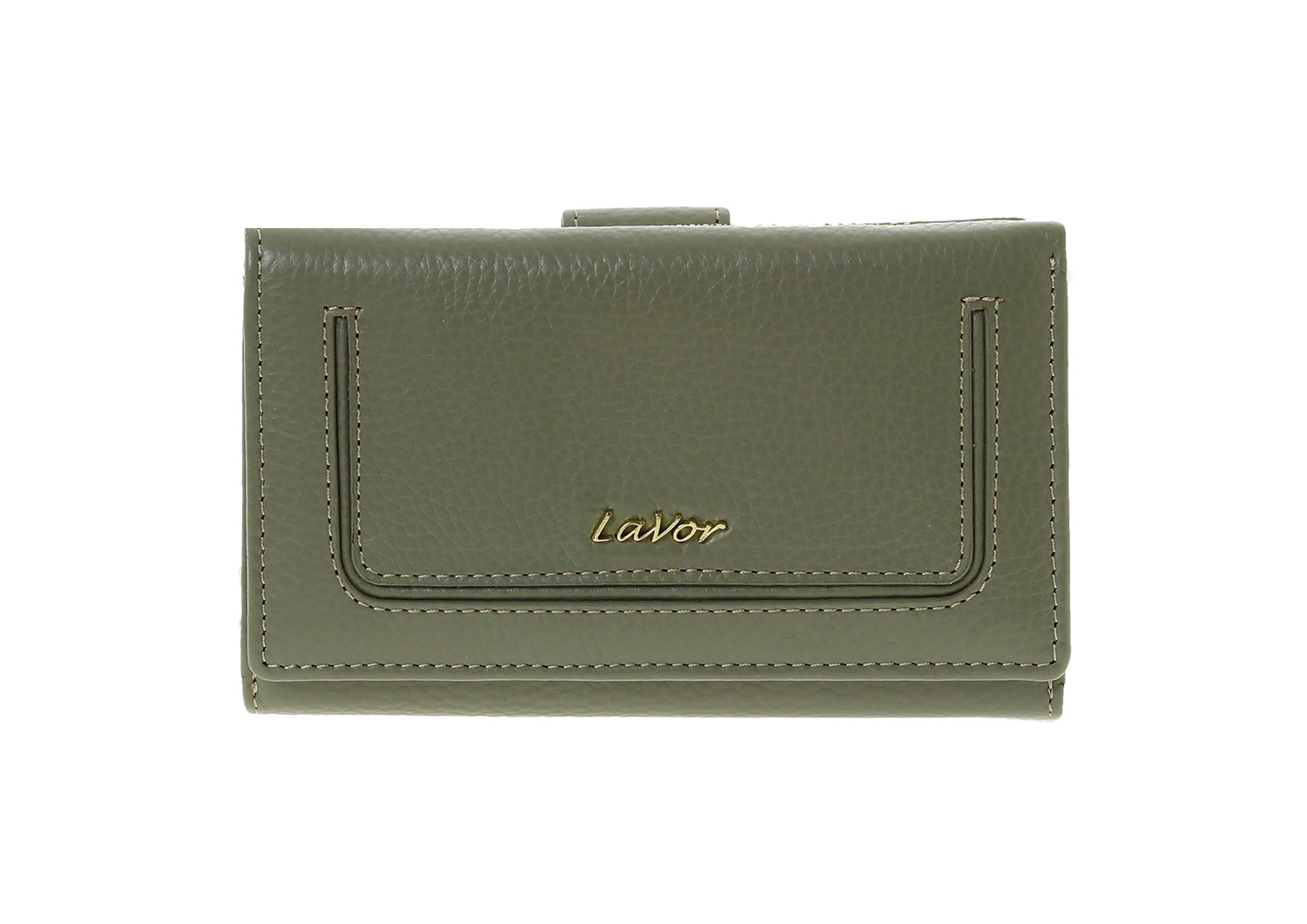 6158_KHAKI_1 copy LaVor 1-6158 Γυναικείο Δερμάτινο Πορτοφόλι με Rfid Λαδί - Image 1
