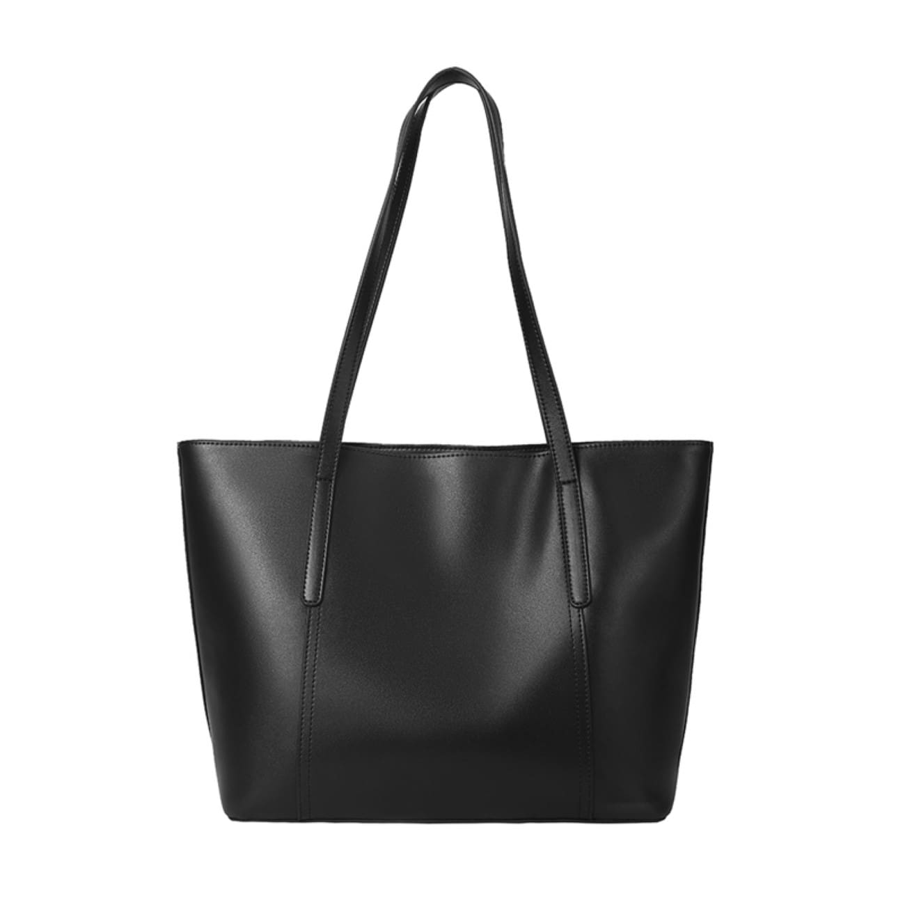 958V422F-11 Δερμάτινη Γυναικεία Τσάντα Shopper 'Ωμου Foxer 958V422F μαύρο - Image 1