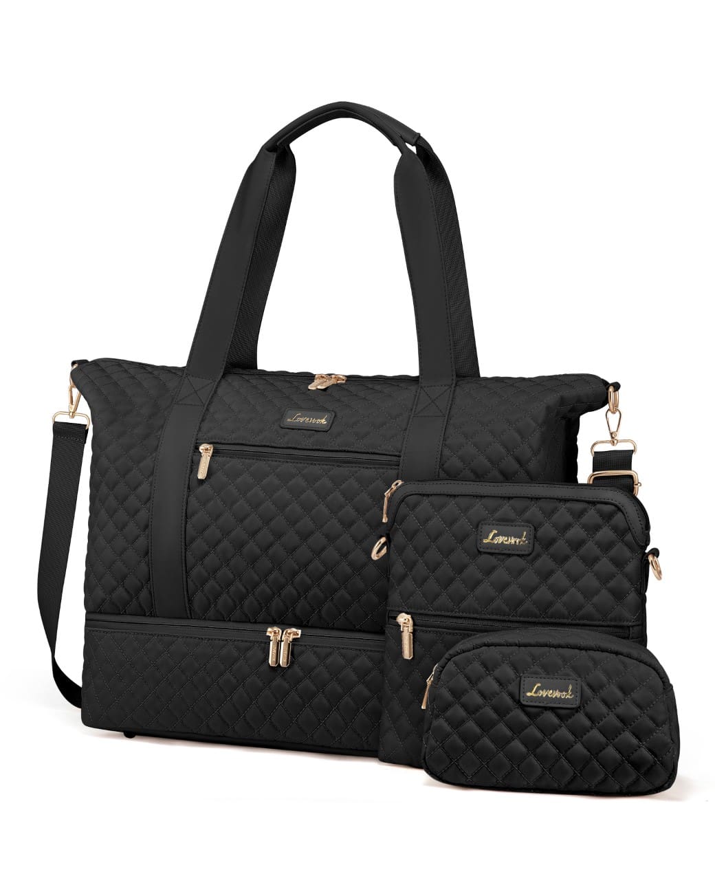 UB3012-2 Σετ Σάκος ταξιδιού νεσεσέρ τσάντα 40 L Lovevook UB3012 black - Image 1