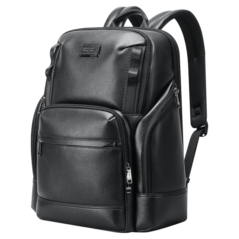 61-123511-1 Δερμάτινο Σακίδιο 33L Laptop 15,6” Bopai 61-123511 μαύρο - Image 1
