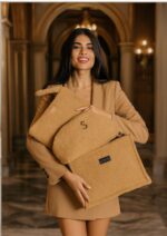 SORENA TEDDY HONEY MEDIUM TOTE BAG SBMT-0007-0011