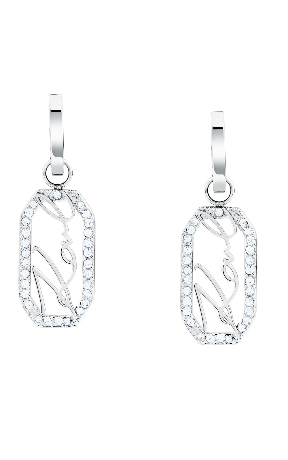 KARL-LAGERFELD-CRYSTALS-KLAYC46-Γυναικεία-Σκουλαρίκια-Ασημένια-Με-Λογότυπο-Και-Πέτρες3 KARL LAGERFELD CRYSTALS KLAYC46 Γυναικεία Σκουλαρίκια Ασημένια Με Λογότυπο Και Πέτρες - Image 1