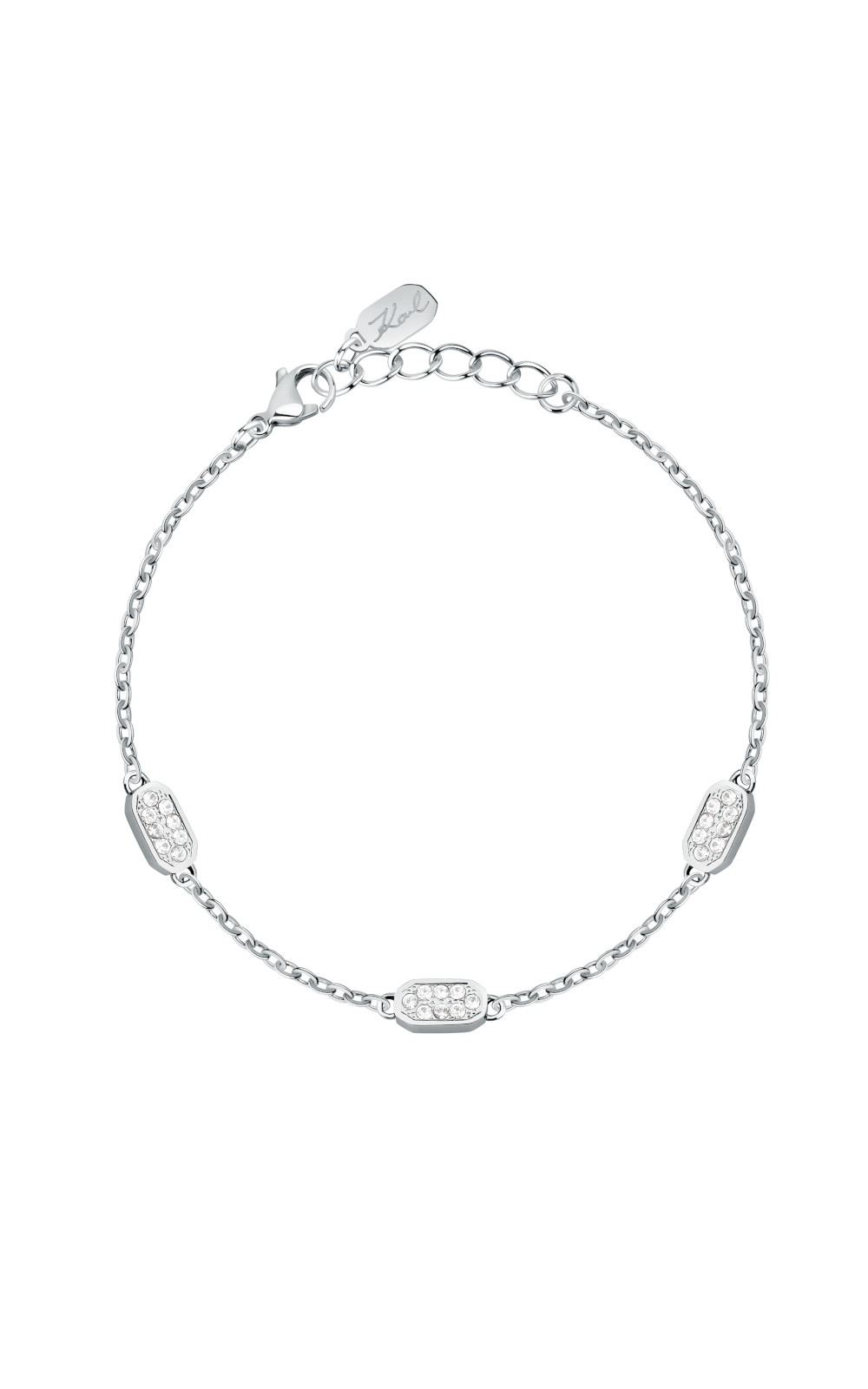 KARL-LAGERFELD-CRYSTALS-KLAYC64-Γυναικείο-Βραχιόλι-Ασημένιο-Με-Πέτρες KARL LAGERFELD CRYSTALS KLAYC65 Γυναικείο Βραχιόλι Ασημένιο Με Πέτρες - Image 1