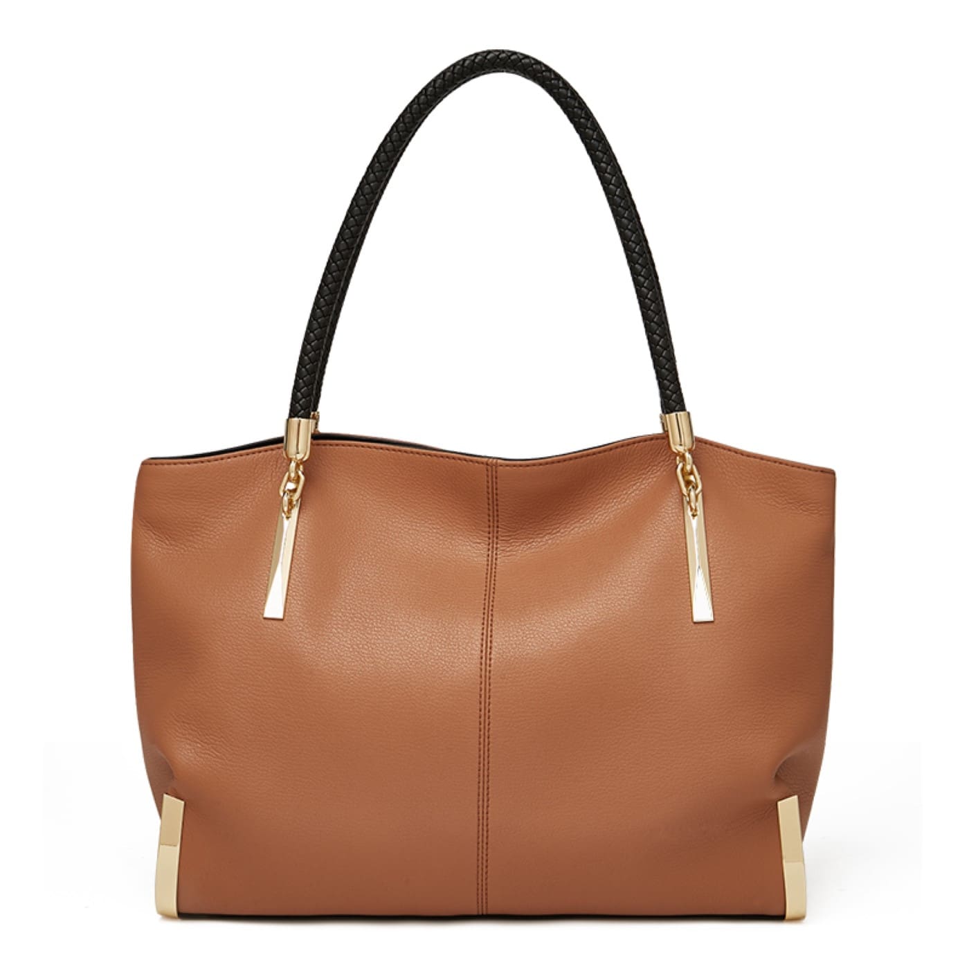 938032F-9 Δερμάτινη Γυναικεία Τσάντα Shopper 'Ωμου Foxer 938032F καφέ - Image 1