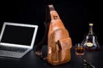 Δερμάτινο τσαντάκι body Bull Captain XB 121 καφέ ανοιχτό - Image 2