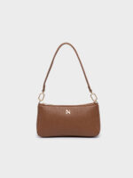 Nolah γυναικεία τσάντα ώμου/χιαστί FLAVIA BEIGE LIGHT GOLD