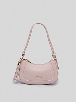 mini-20260221114621_0 Nolah γυναικεία τσάντα ώμου/χιαστί MELINA PASTEL PINK LIGHT GOLD - Image 1