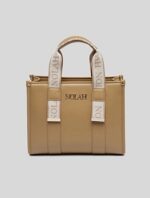 Nolah γυναικεία τσάντα ώμου/χιαστί KENDRA BEIGE LIGHT GOLD