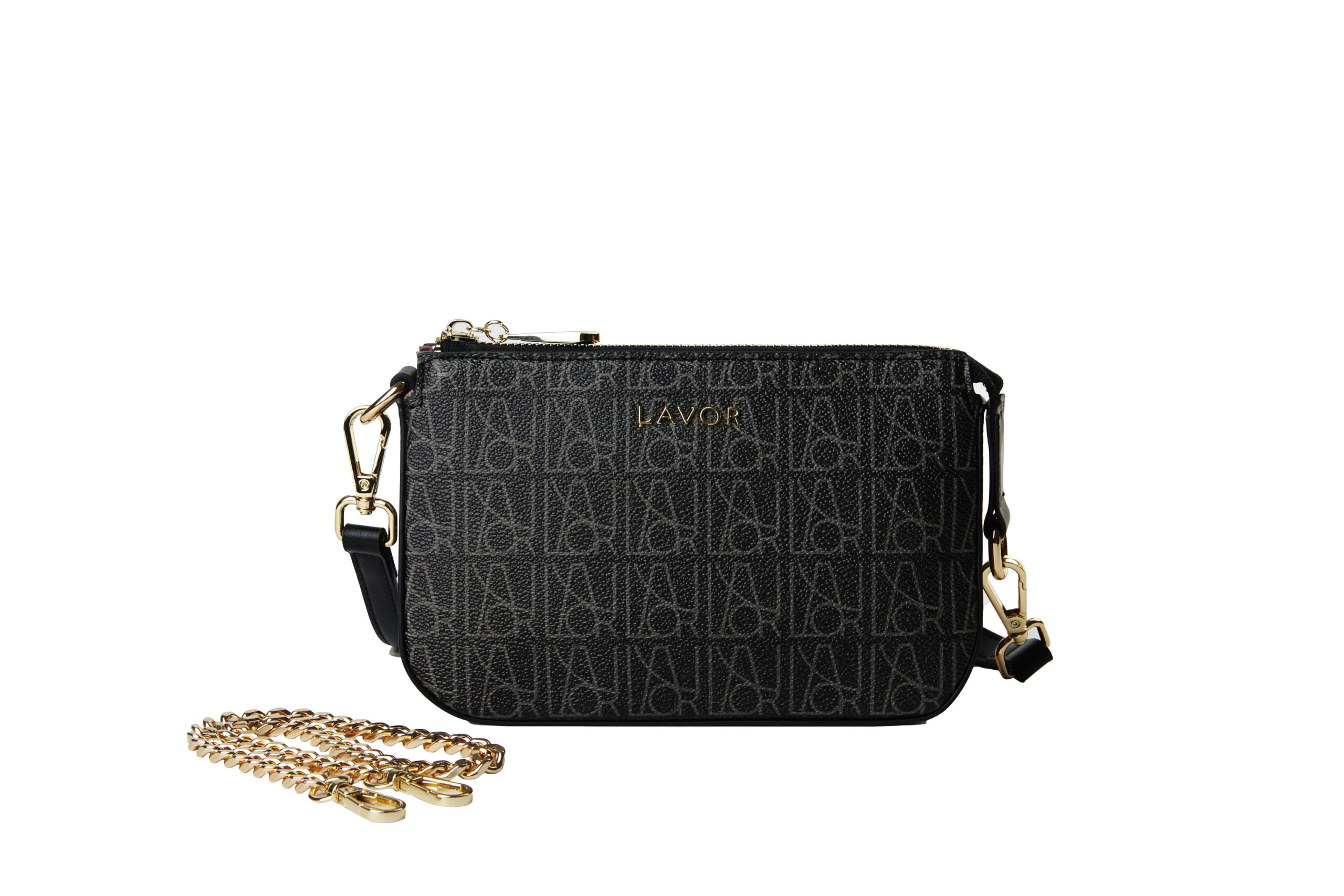 902_MAVRO (1) LAVOR Γυναικεία Τσάντα Χιαστί 1-902 Black - Image 1