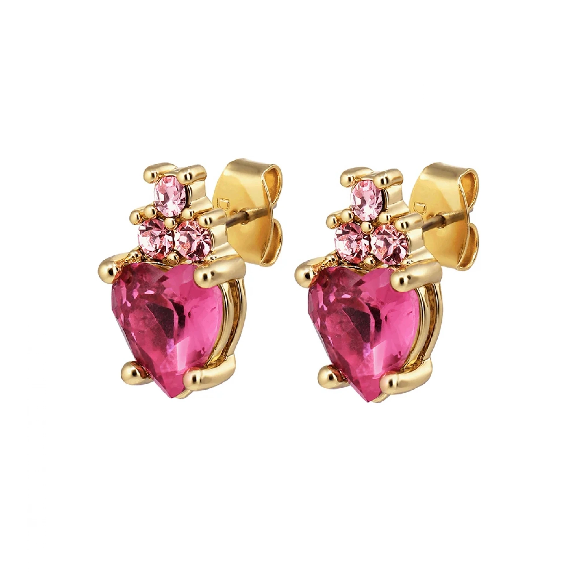 dyrberg-kern-havoc-gold-white-red-earrings-480029-2000x2000h DYRBERG/KERN γυναικεία σκουλαρίκια HAVOC 480029 - Image 1