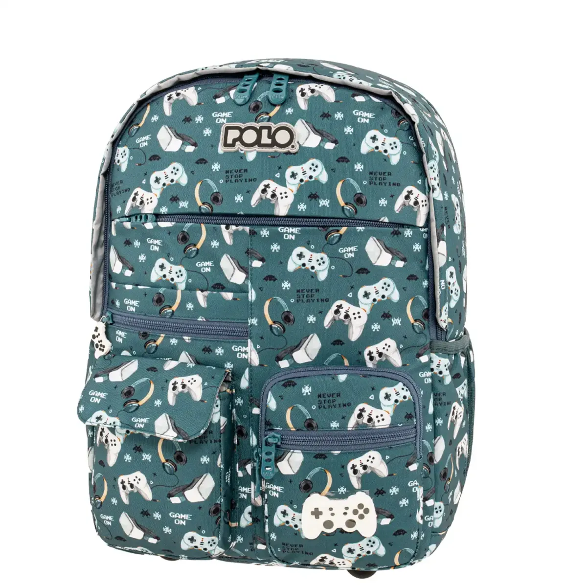 901068-8443-sakidio-plaths-polo-youngster-gamer-1200x1200 POLO Σακίδιο Πλάτης Youngster Gaming 901068-8443 - Πετρόλ - Image 1
