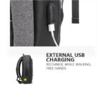 ARCTIC HUNTER τσάντα πλάτης B00227L με θήκη laptop 17", 41L, USB, μαύρη - Image 3