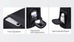 ARCTIC HUNTER τσάντα πλάτης B00544 με θήκη laptop 17", 40L, USB, μαύρη - Image 4