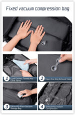 ARCTIC HUNTER τσάντα πλάτης B00866 με θήκη laptop 15.6", αεροστεγής θήκη, 35.5L/49.5L, μαύρη - Image 6