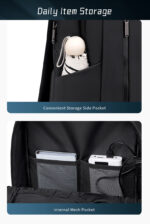 ARCTIC HUNTER τσάντα πλάτης B00915 με θήκη laptop 15.6", USB, 20L, μαύρη - Image 4